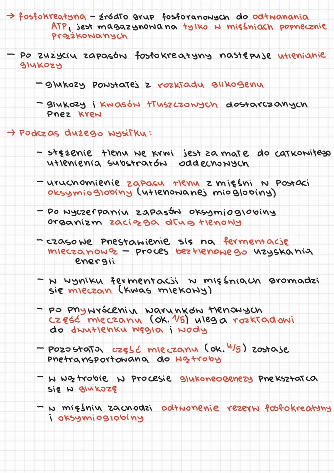 3. aktyna Tzczy się z miozyną
4. ADPi Pi odłączają się od głowy miozyny
Wy Notuje to wiostowy ruch cząsteczki miozyny
ta zginąjąc się Pociz