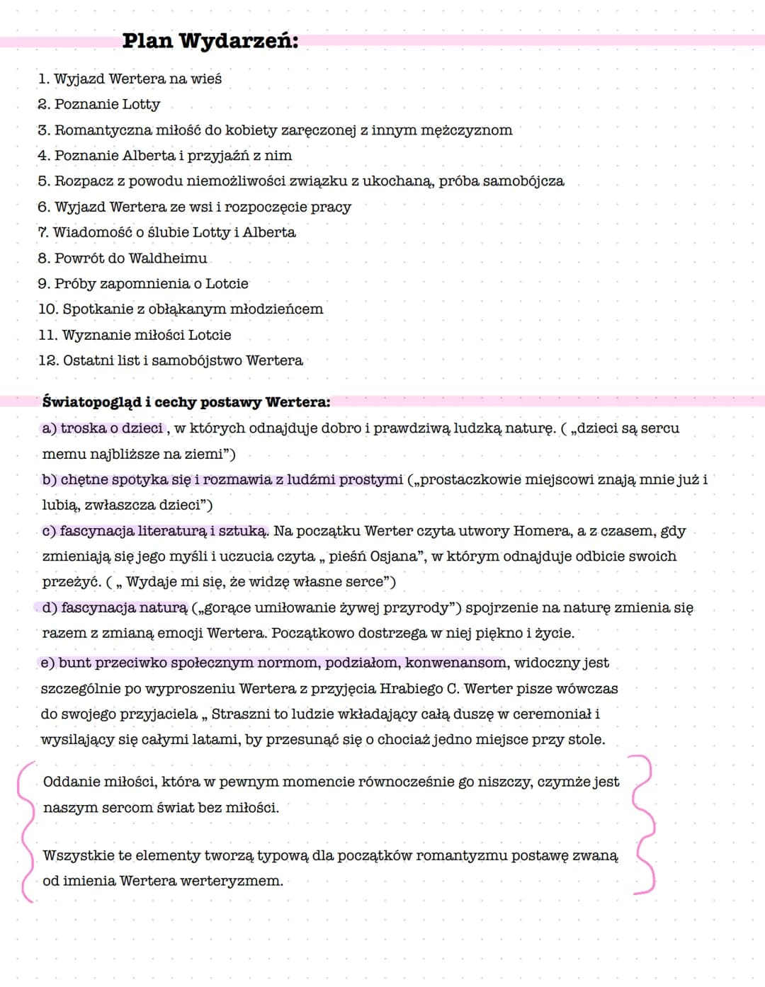 <h2>Cierpienia Młodego Wertera jako powieść w listach - powieść epistolarna</h2>
<p>Utwór ma formę listów opatrzonych datami, wysyłanych pr