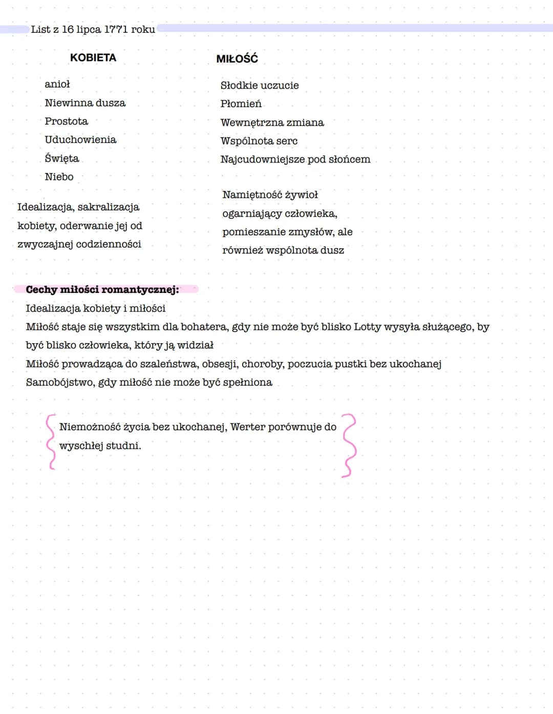 <h2>Cierpienia Młodego Wertera jako powieść w listach - powieść epistolarna</h2>
<p>Utwór ma formę listów opatrzonych datami, wysyłanych pr
