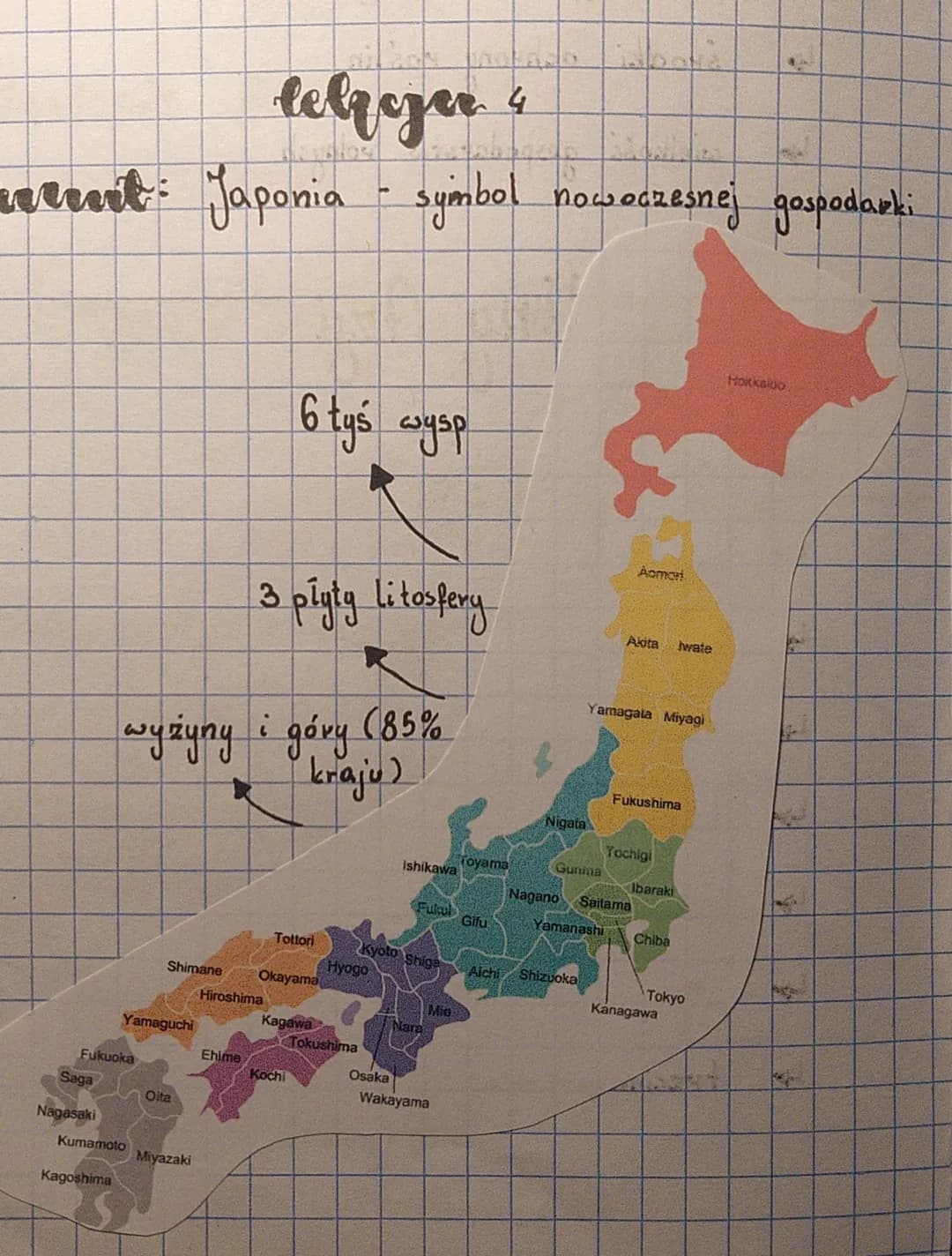 # Japonia
- stolica Tokio
- Ludność 126,3 mln
- powierzchnia 377,9 mln
- gęstość zaludnienia 334 os./km²
# zagrożenia
- 3 płyty litosfery (