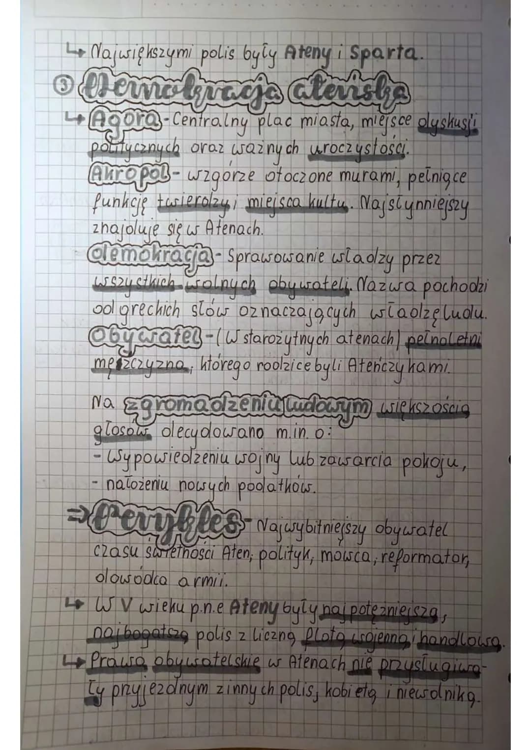 # Historia
pierwsze cywilizacje
## ① Wiek
- VIII wiek pne. - Ukształtowanie się greckich miast-państw
- V wiek pne. - Okres świetności demok