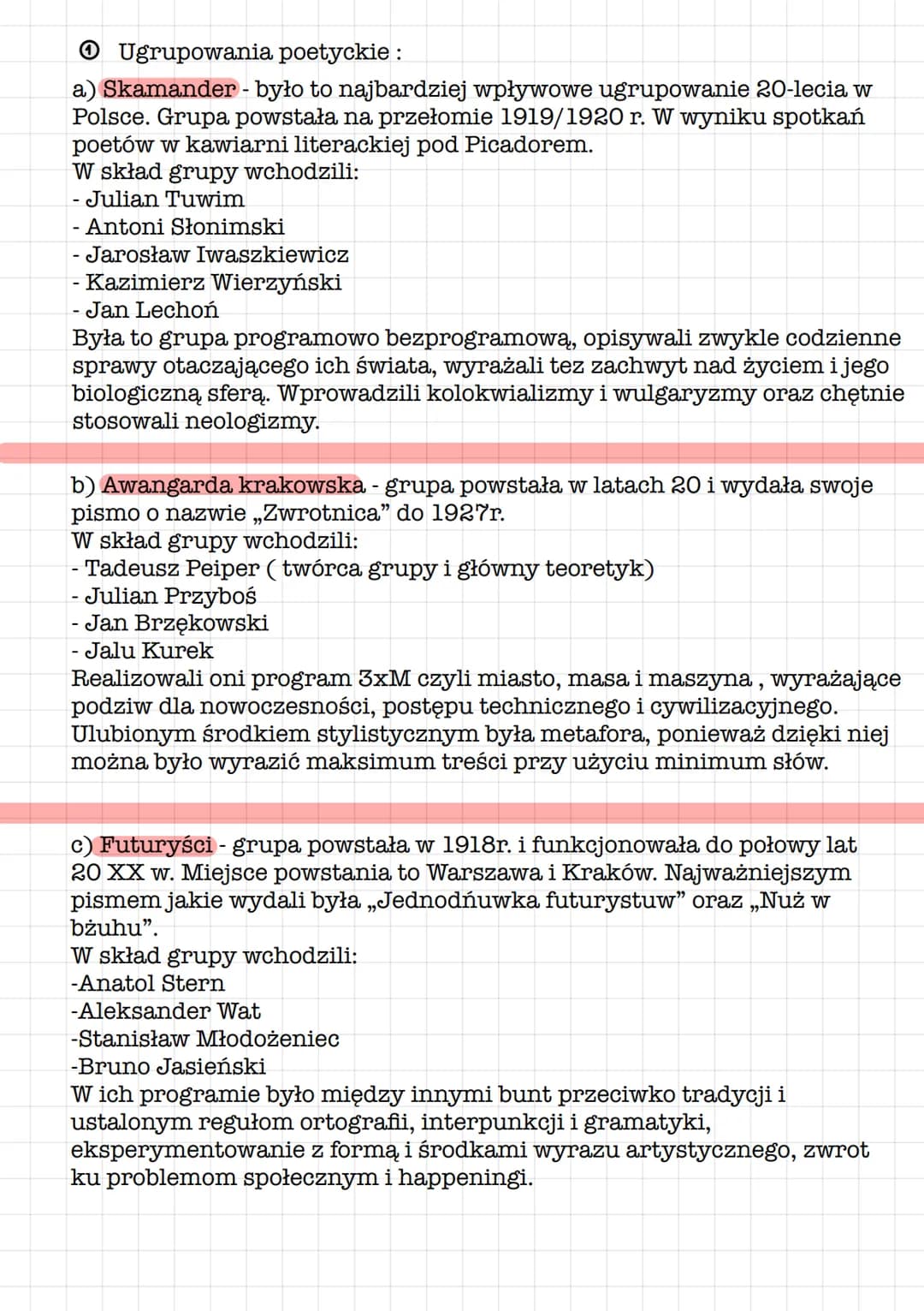## Sklepy Cynamonowe Bruno Schulz
1. **Motyw sklepów** - tytułowe sklepy cynamonowe można rozpatrywać ma dwa sposoby - dosłowny i przenośn
