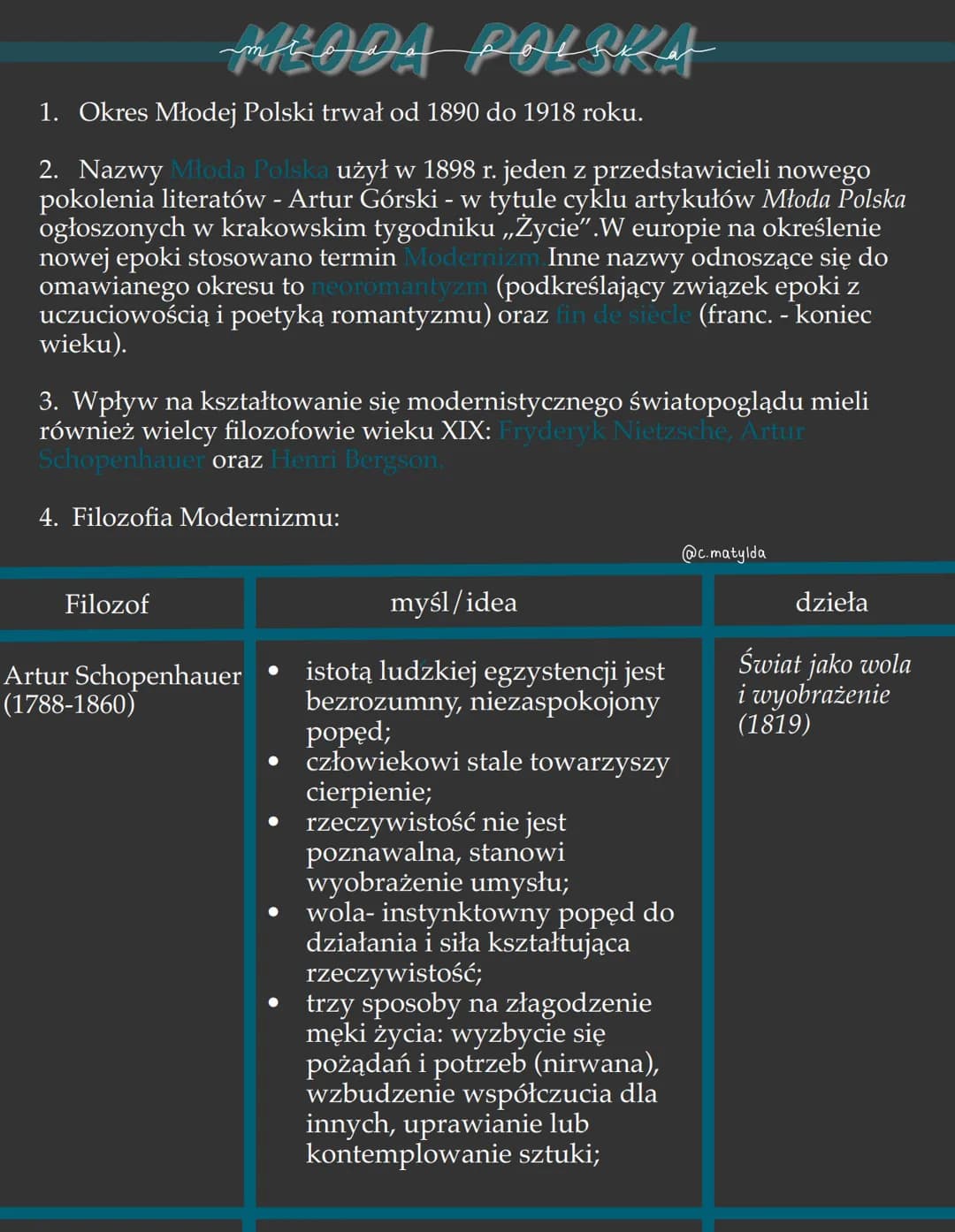 mtoho poh
1. Okres Młodej Polski trwał od 1890 do 1918 roku.
2. Nazwy Młoda Polska użył w 1898 r. jeden z przedstawicieli nowego
pokolenia l