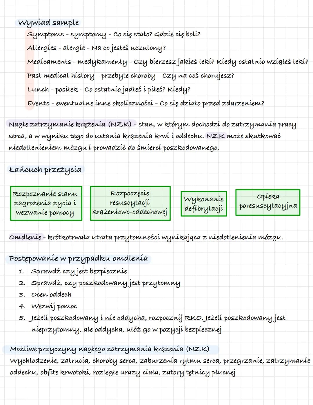 # Podstawy pierwszej pomocy
## Ewakutacja
I stopnia
Prowadzona jest po wystąpieniu miejscowego zagrożenia, np. Pożaru budynku
II stopnia