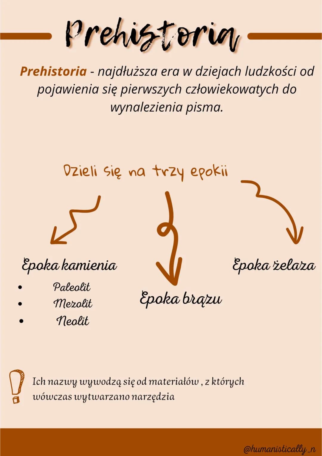 # Paleolit
## Epoka kamienia łupanego - pierwszy etap rozwoju człowieka
### Cechy charakyerystyczne
- nastąpiła rewolucja gatunku ludzkiego