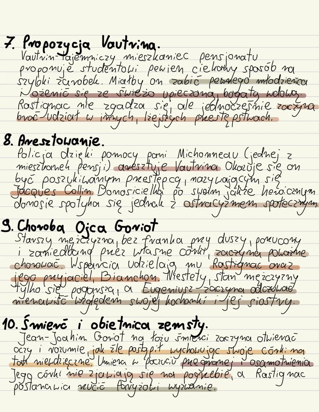 Ojciec
Goriot
Honoré de Balzac
## I. CHARAKTERYSTYKA POSTACI
* JEAN-JOACHIM GORIOT
Bogaty producent makaromu. Wzbogacił się skupując
mają