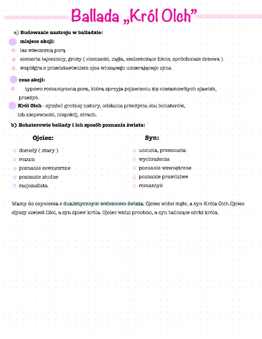 Ballada „Król Olch”