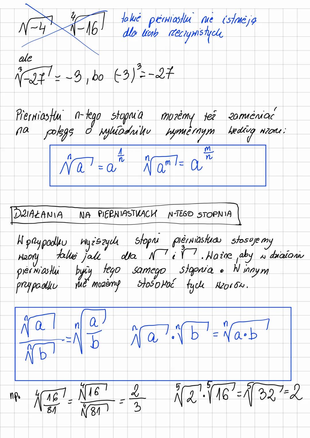 PIERWIASTRI N-TEGO
STOPNIA
DEFINICJA
Aby obliczyć
liceby, która podmesiona
liczbę znajdująca się pod
4
in
(...)
pierwiastek n-tego stopnia s