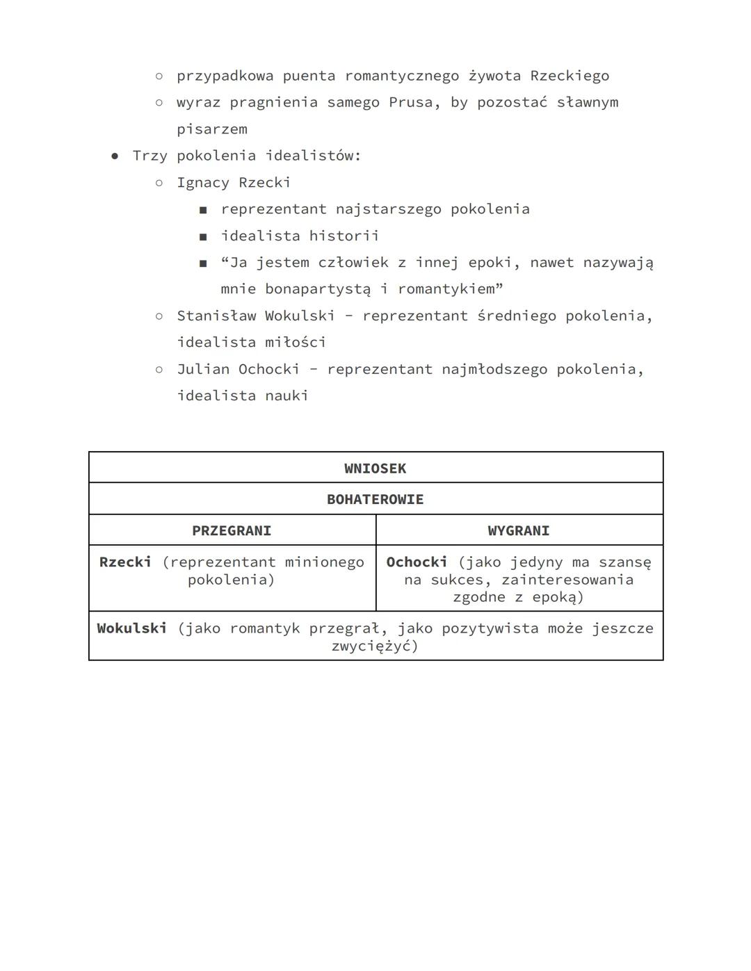 Bolesław Prus
LALKA
JAKO POWIEŚĆ NIEZWYKŁA W SWEJ STRUKTURZE.
ZNACZENIE TYTUŁU "LALKA"
1) Dziecięca zabawka
a) Lalka baronowej Krzeszowskiej