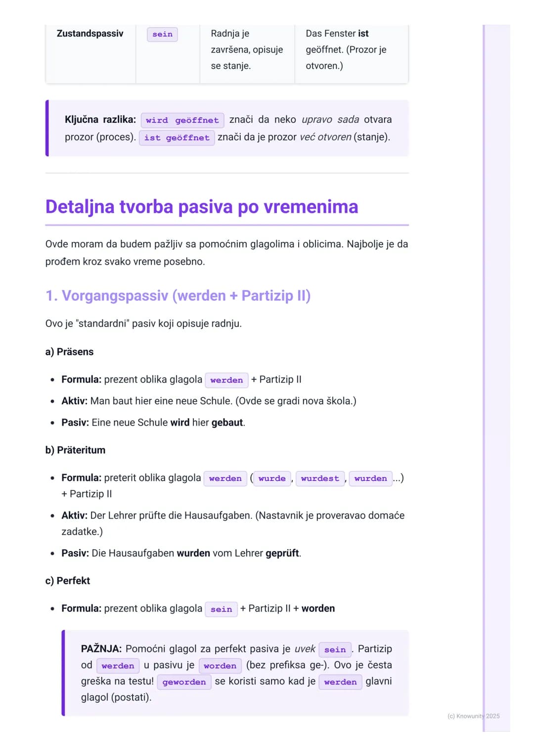 # Pasiv (Sve vrste i vremena)
Uvod i pregled pasiva
Pasiv se koristi kada radnja (šta se dešava) ili stanje (kakav je rezultat) važnije od