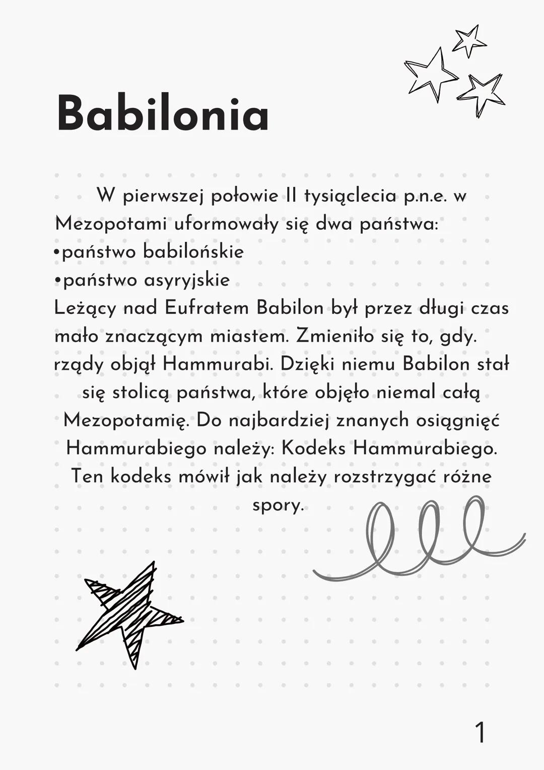 # Babilonia
W pierwszej połowie II tysiąclecia p.n.e. w
Mezopotami uformowały się dwa państwa:
- państwo babilońskie
- państwo asyryjskie