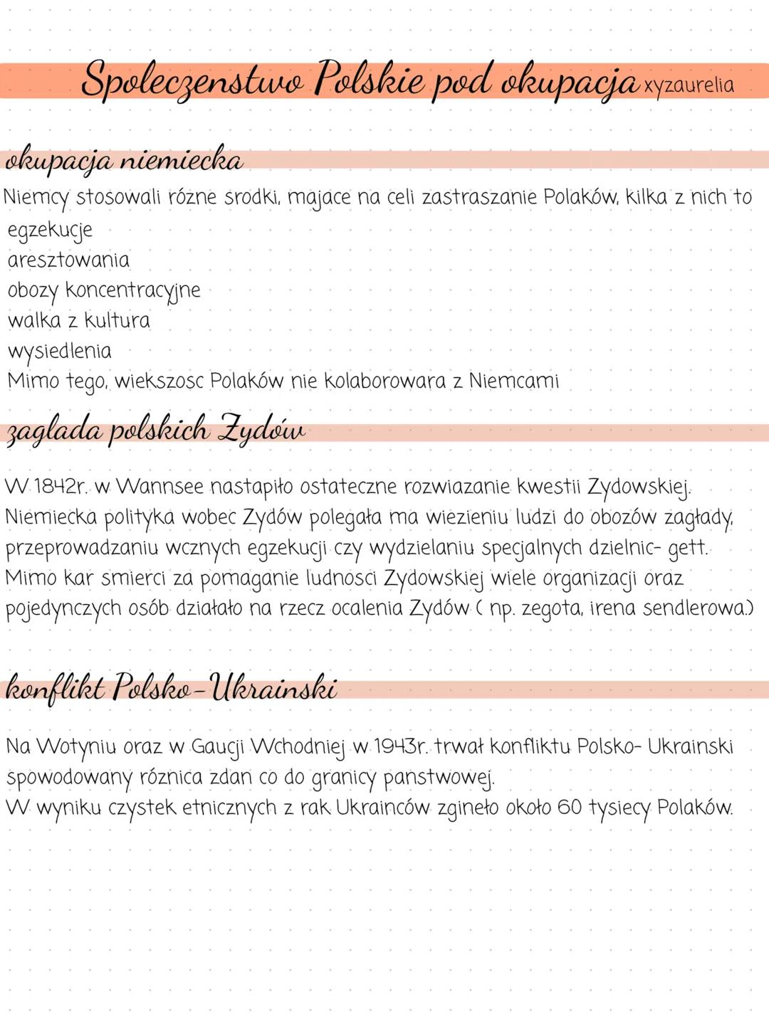 Społeczeństwo Polskie pod okupacją