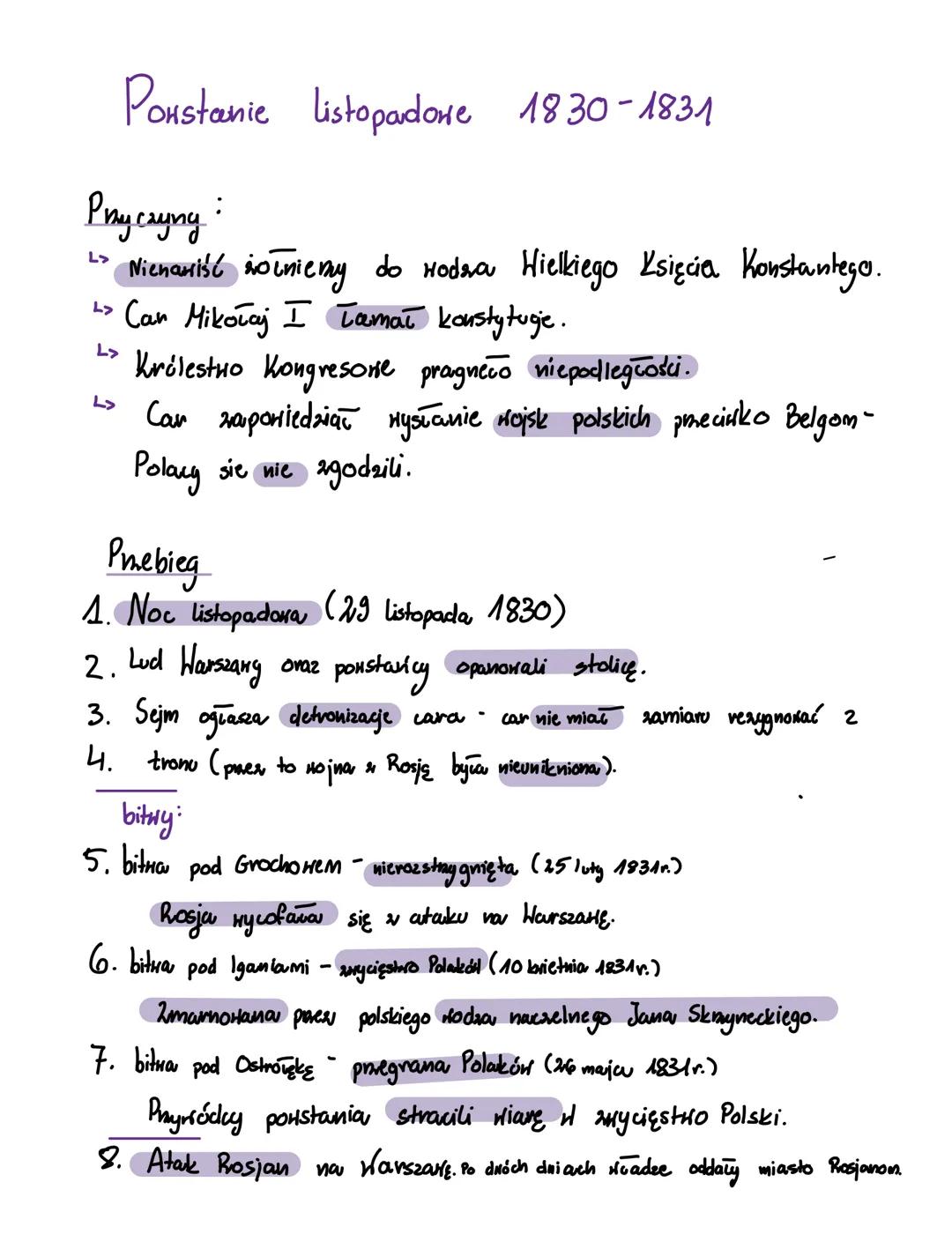 Powstanie Listopadowe