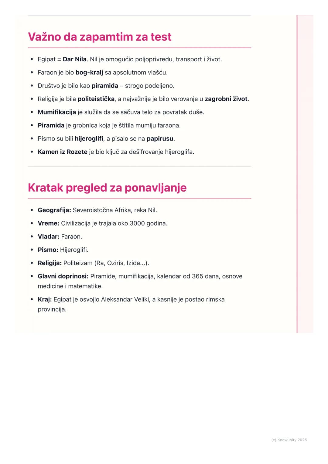 # Stari Egipat: Dar Nila
Uvod u Stari Egipat
Stari Egipat je jedna od najstarijih i najvažnijih civilizacija. Nastala je u
severoistočnoj