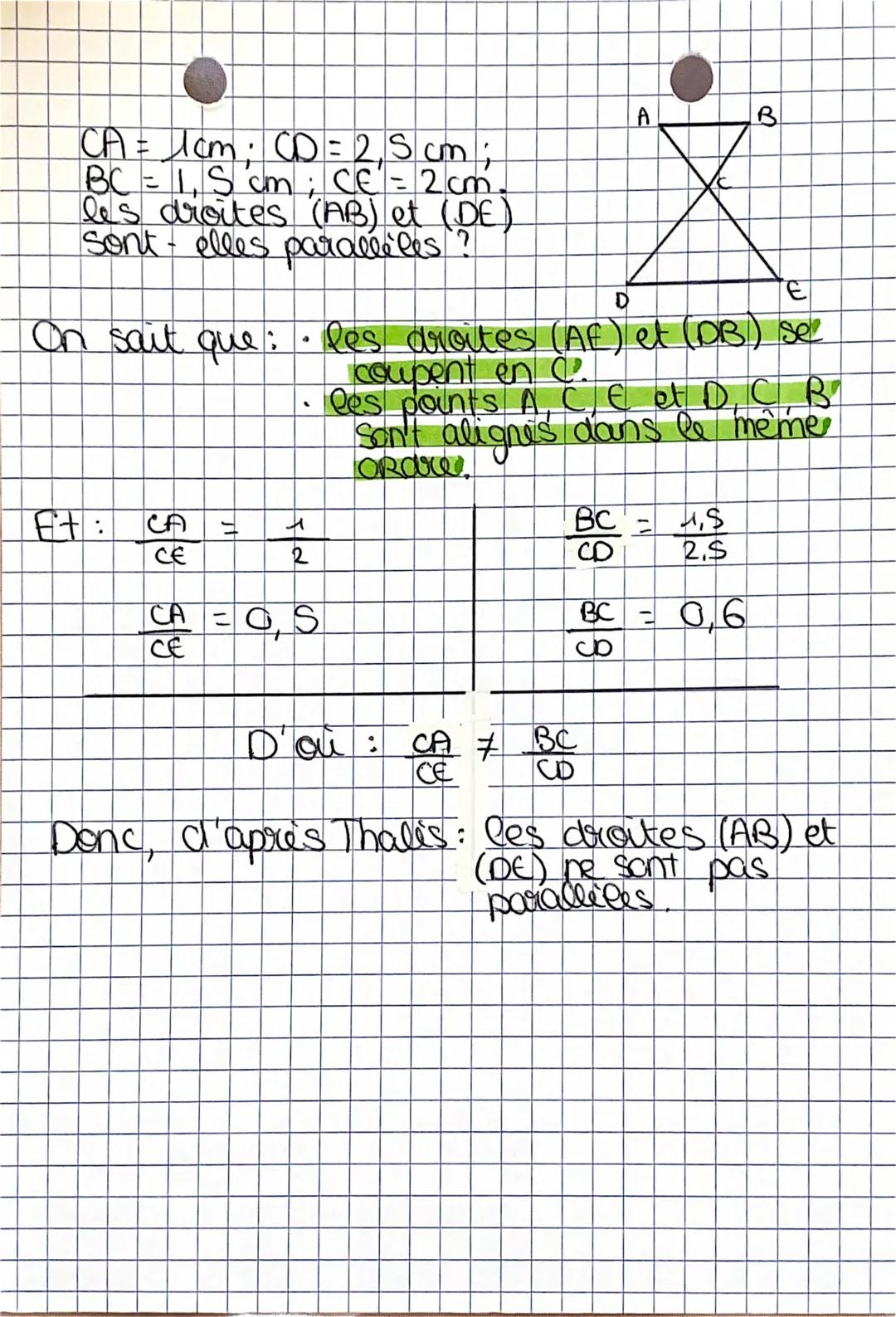 # Chapitre I- Maths
Thales
Ne the creme de Thales
à qua I sext? à calculer des longueurs
quand on l'utilise ? quand il y a deux
ex
Tet a