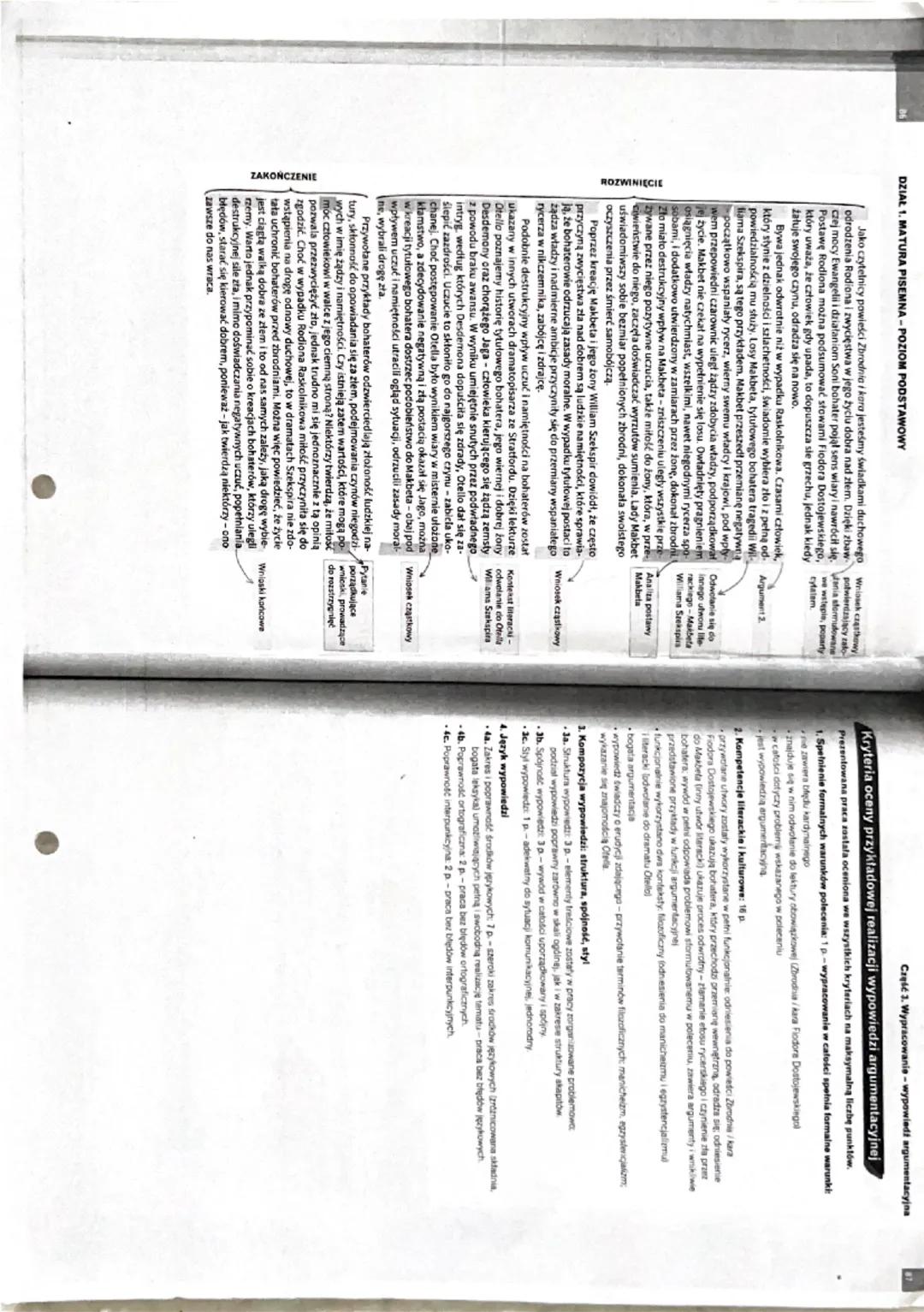 Popelcisnie
my leht.
DZIAŁ 1. MATURA PISEMNA-POZIOM PODSTAWOWY
Część 3. Wypracowanie - wypowiedź argumentacyjna
Jak napisać wypowiedź argume