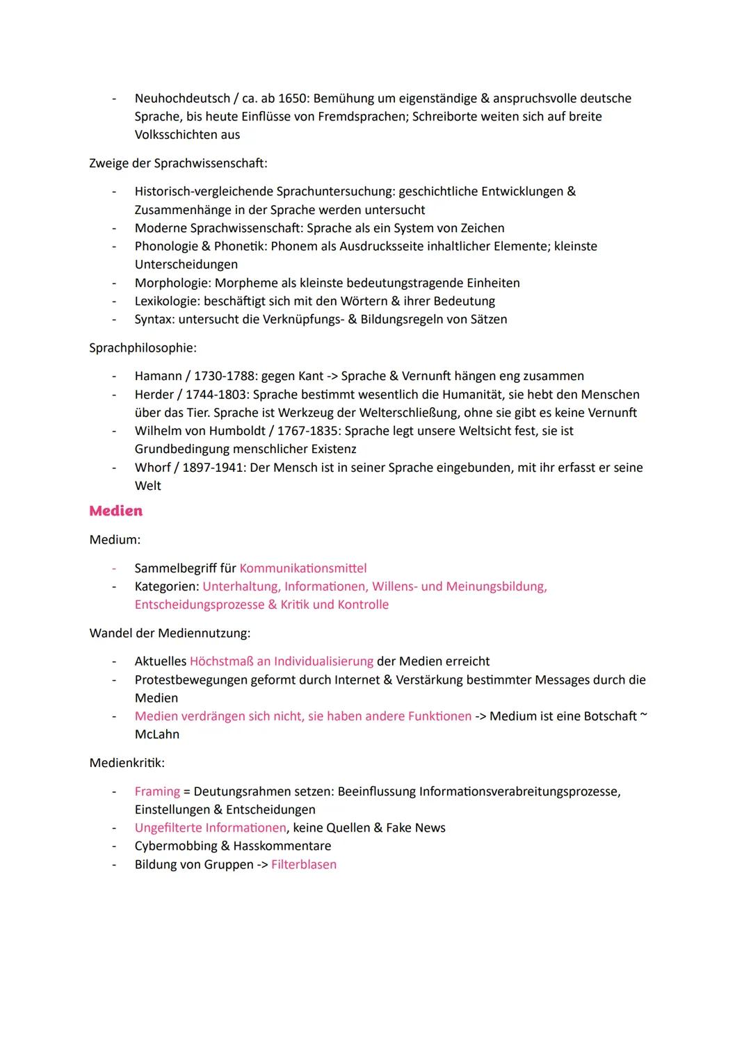 # Grundwissen Materialgestütztes
# Informieren
Kommunikation & Sprache
Kommunikation:
- Prozess der Übertragung von Nachrichten zwischen