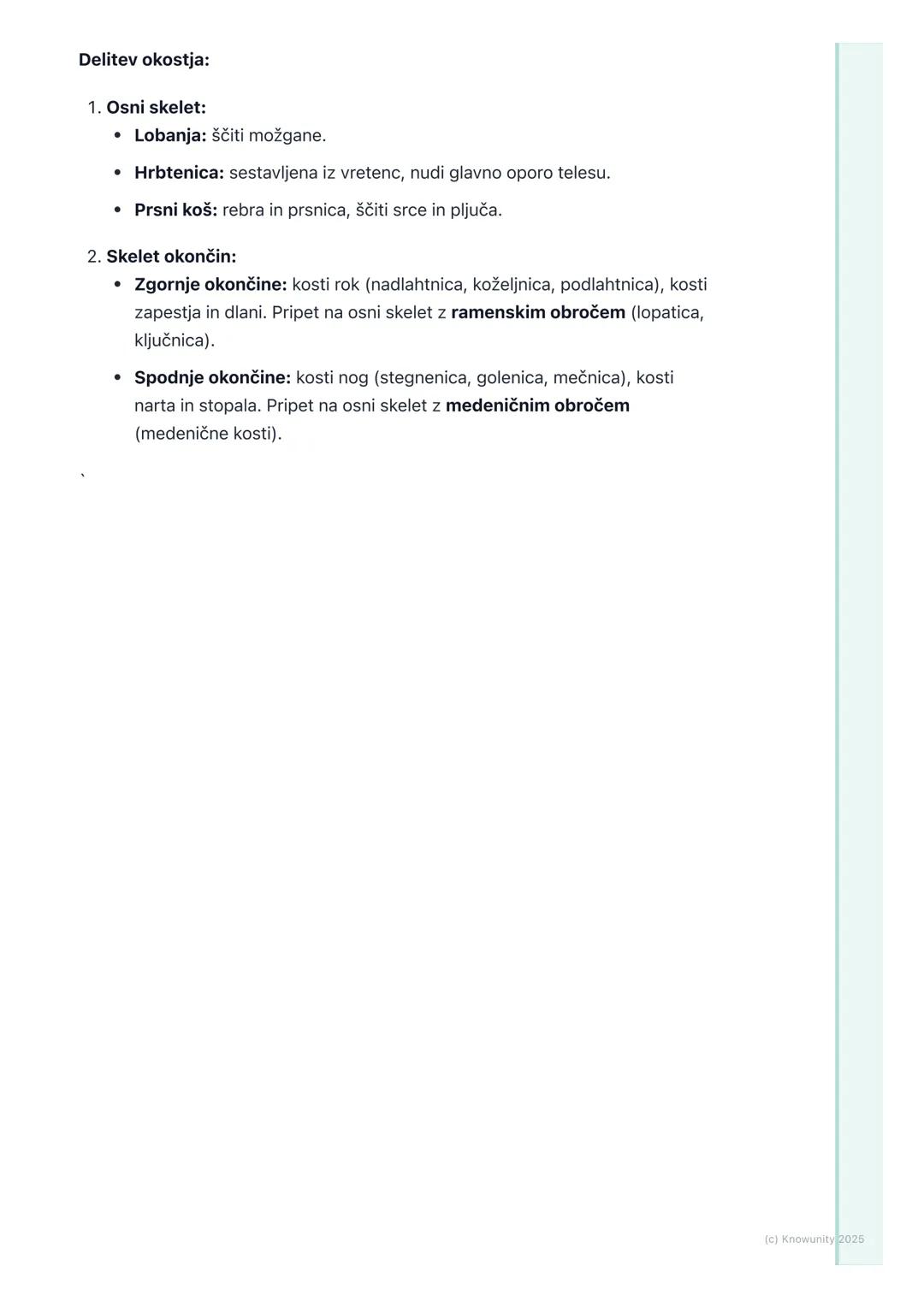 # Skeletni in mišični sistem
Uvod v gibala
Skeletni in mišični sistem skupaj tvorita gibala. Omogočata nam, da se
premikamo, stojimo pokon