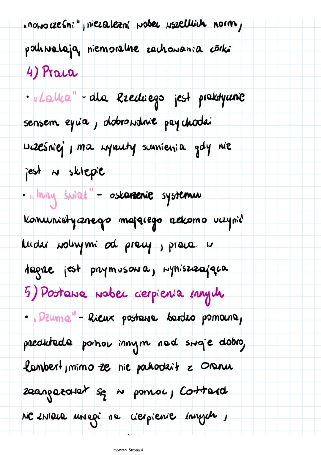 # Hazne motywy na mature
i prykłady lektur
1) Hpływ jednostki ne losy świata
•Dziady" a.III -Konrad ma poczucie koniecznośu
ratowania naro