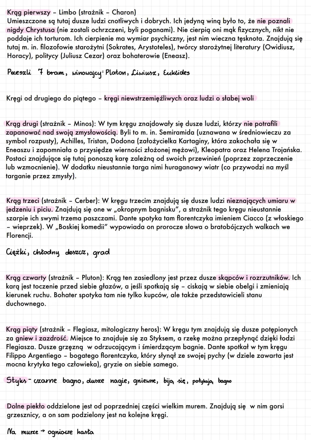# opracowanies
Piekło Dantego
Przedsionek
Rzeka Achero
ka Acheron
I. Otchlard
II. Lubieżnicy
III. Winni grzechu oblarstwa
IV. Skapcy i roz