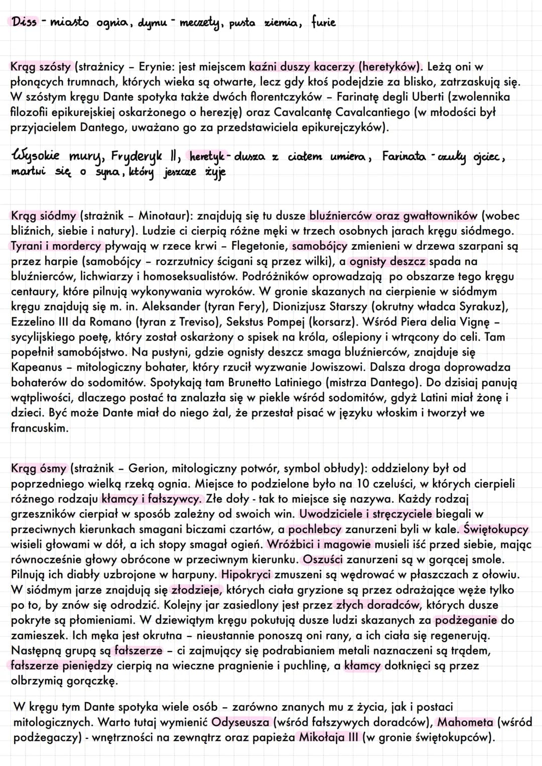 # opracowanies
Piekło Dantego
Przedsionek
Rzeka Achero
ka Acheron
I. Otchlard
II. Lubieżnicy
III. Winni grzechu oblarstwa
IV. Skapcy i roz