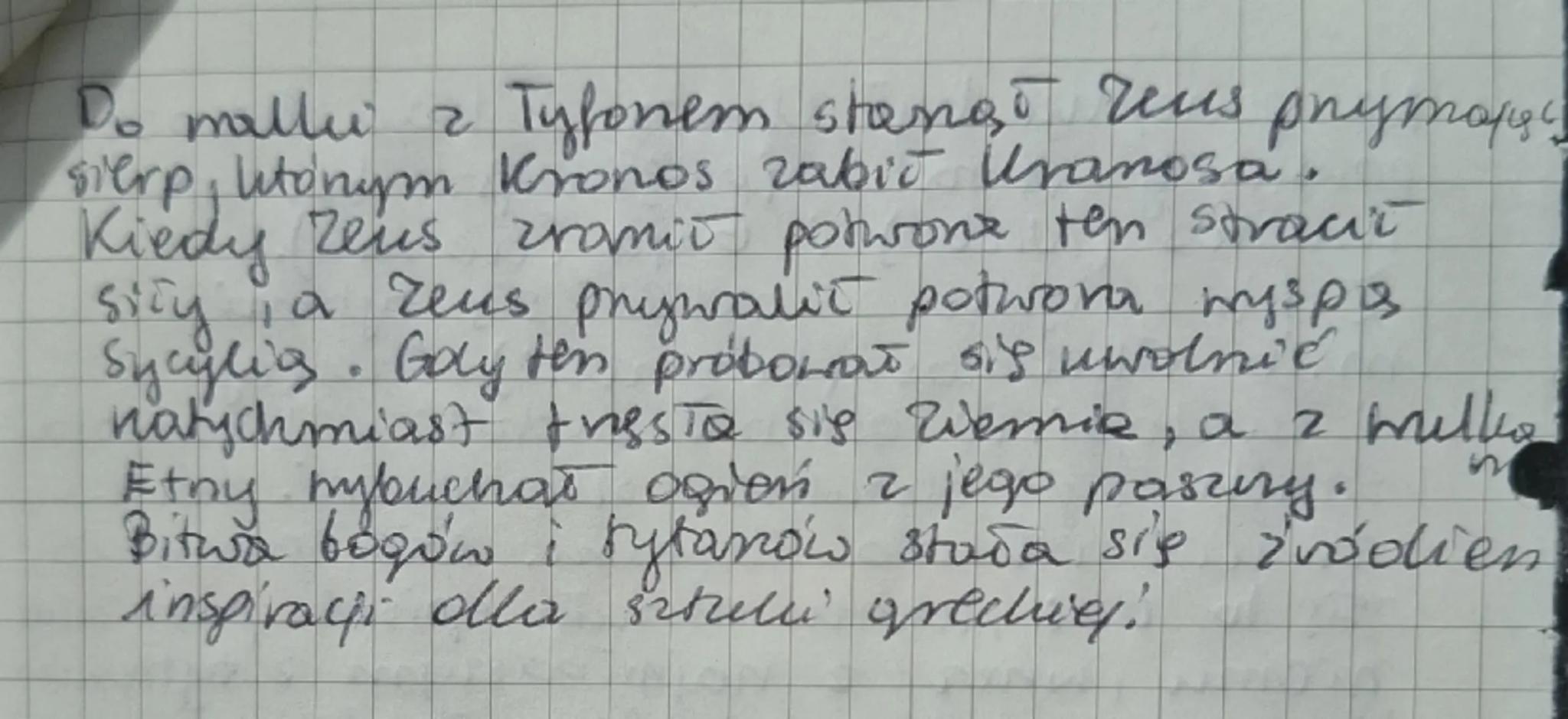 # Mitologia
1. Mity - to opowieści o bogach i bohaterach, z okresu starożytności
2. Podział mitów:
* **TEOGONICZNE** - mity o powstaniu i