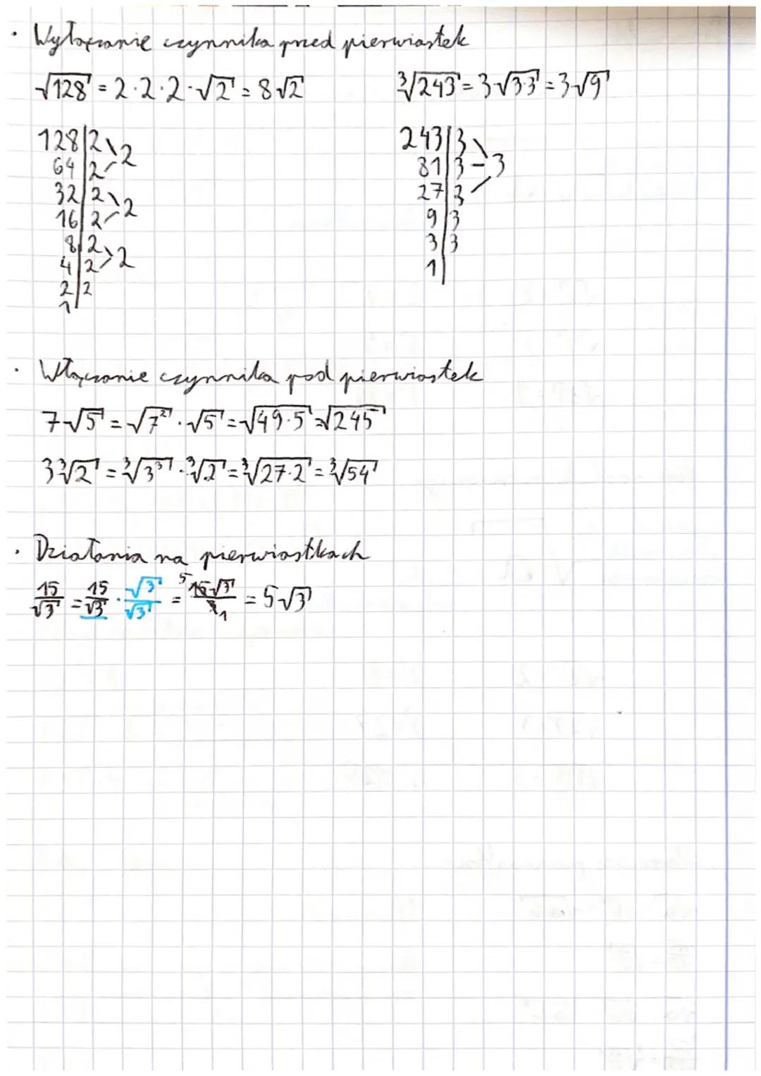 Pierwiastki
- Presurastek kwadratowy
symbol
pierwiastk
kwadratowego
$\sqrt{a}$ liczba
podpierwiasthora
$\sqrt{4}$=2
22=4
$\sqrt{9}$=3
32=