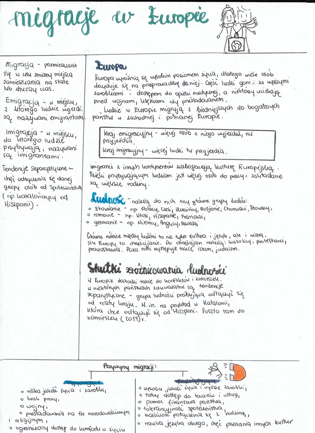 # migraje w Europie
Migracja premieszczanie
Się w celu zmiany miejsca
zamieszkania na state
lub dłuższy czas.
-
Emigracja w miejscu,
2 ut