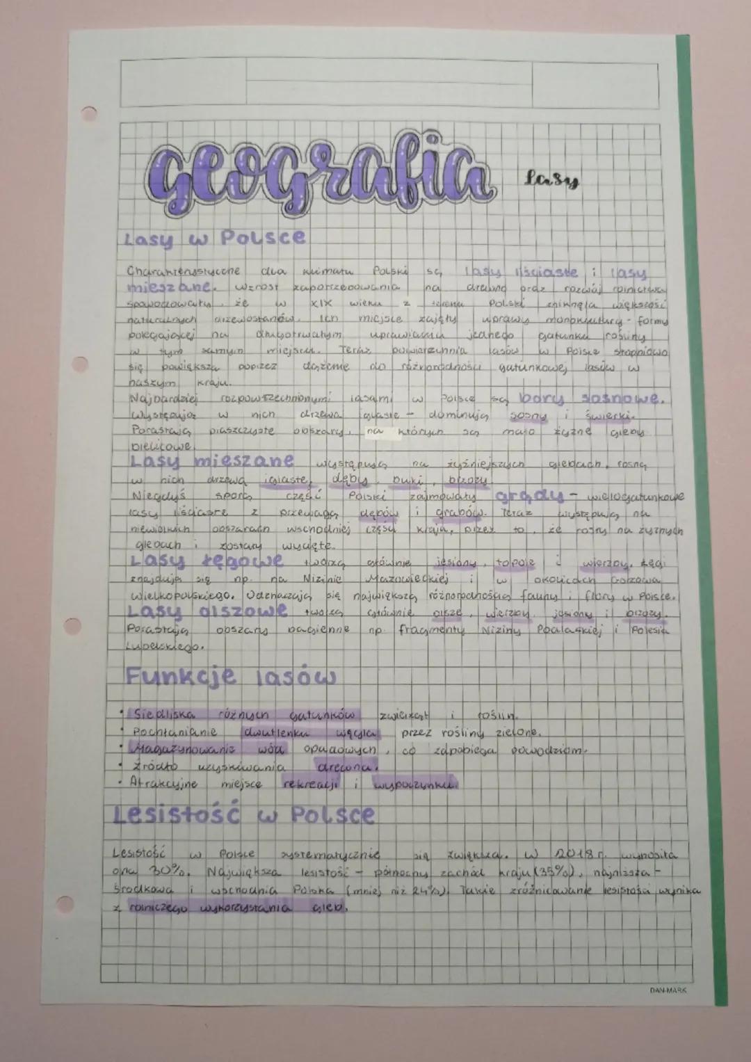 # geografica.
Lasy w Polsce
Charahmensslycone
ама киmutu. Polski lasy sciaste i lasy.
mieszane, wzrost xωροτικρούωσπια na areund praz πρε