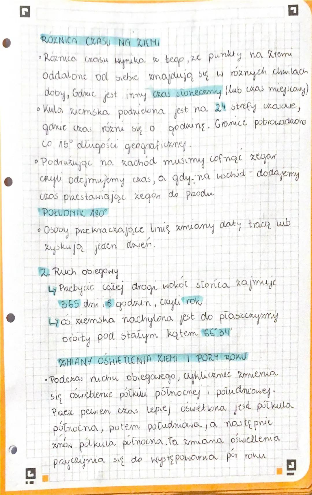L
RUCHY ZIEMS
M. Ruch obrotowy
Ly Ziemia wykonuje nich obrotowy i zachodu
na wschod.
Ly Pełny obrót (czyli 360°) trwa 24 godziny
L> W ciągu