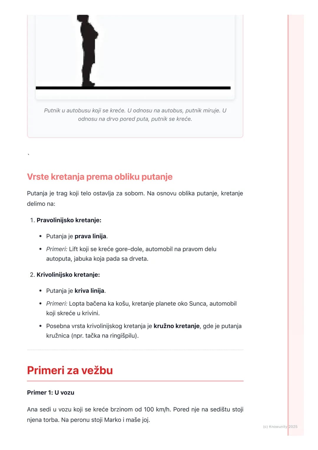 # Šta je kretanje?
Uvod u kretanje
Kretanje je svuda oko nas. Automobili se kreću ulicama, mi hodamo, lišće pada
sa drveća, a čak i planet