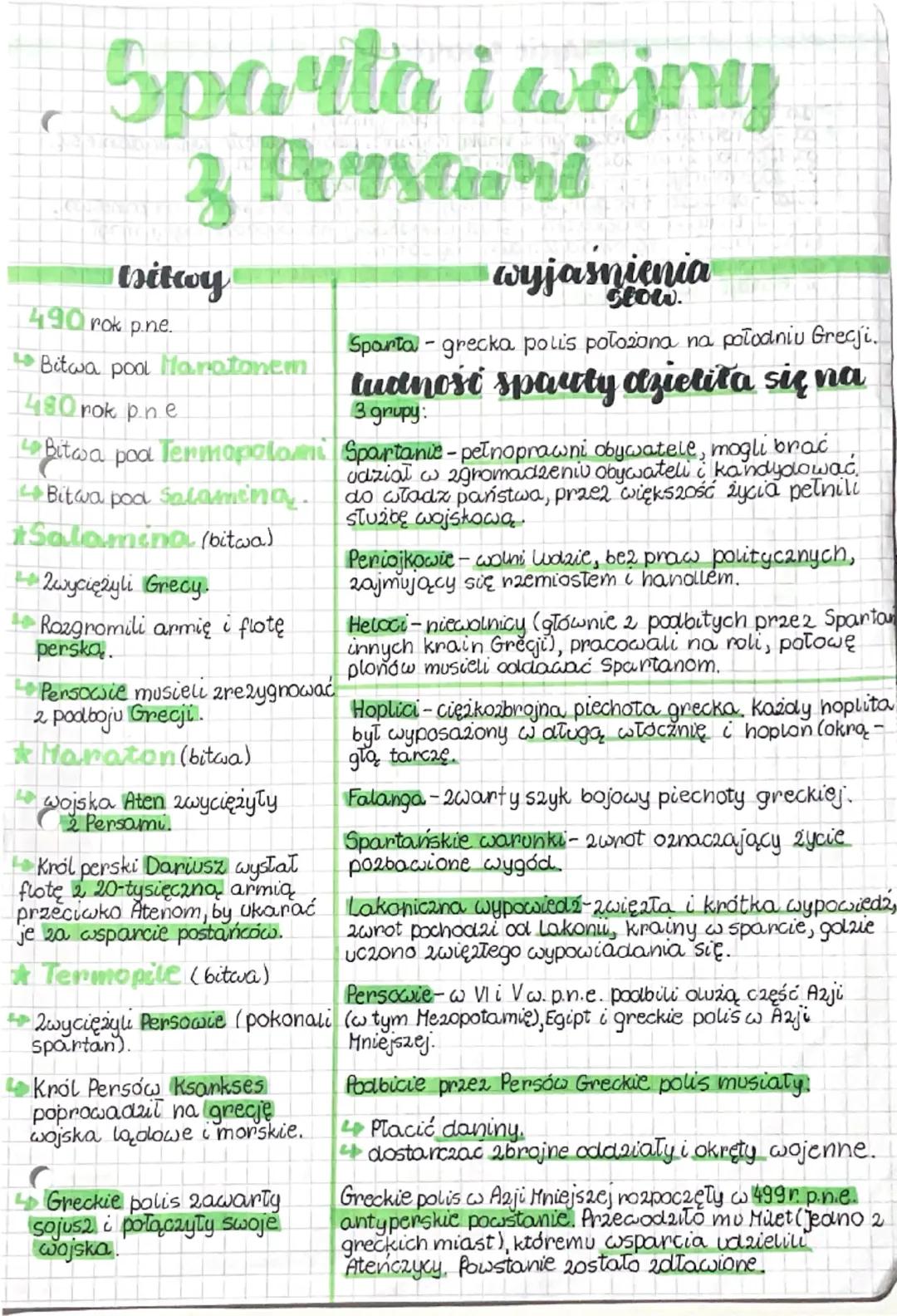 Sparta i wojny
Arsuri
tsitwy
490 rok p.ne.
↳ Bitwa pool Maratonem
480 rok p.ne
Bitwa
4 Bitwa pod Salamina.
pool Termopolomi
Salamina (bitwa)