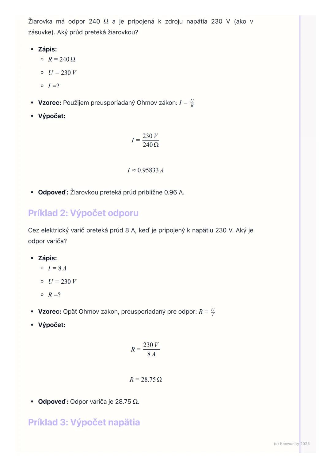 # Elektrický prúd a Ohmov
zákon
Prehľad / Úvod
Dnes si zopakujeme základy elektriny, konkrétne elektrický prúd a Ohmov
zákon. Je to super