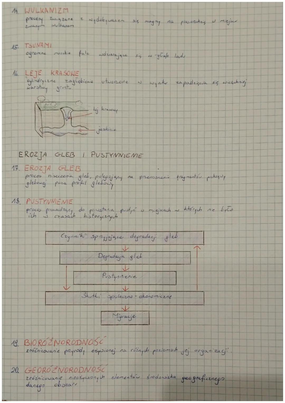 # PROBLEMY ŚRODOWISKOWE
1. GEOZAGROŻENIA
jawiska i proncay zachodzące w Grodowisk
proxesy
niebespicizne dla życia, zdrowin
- geologiczne
-b