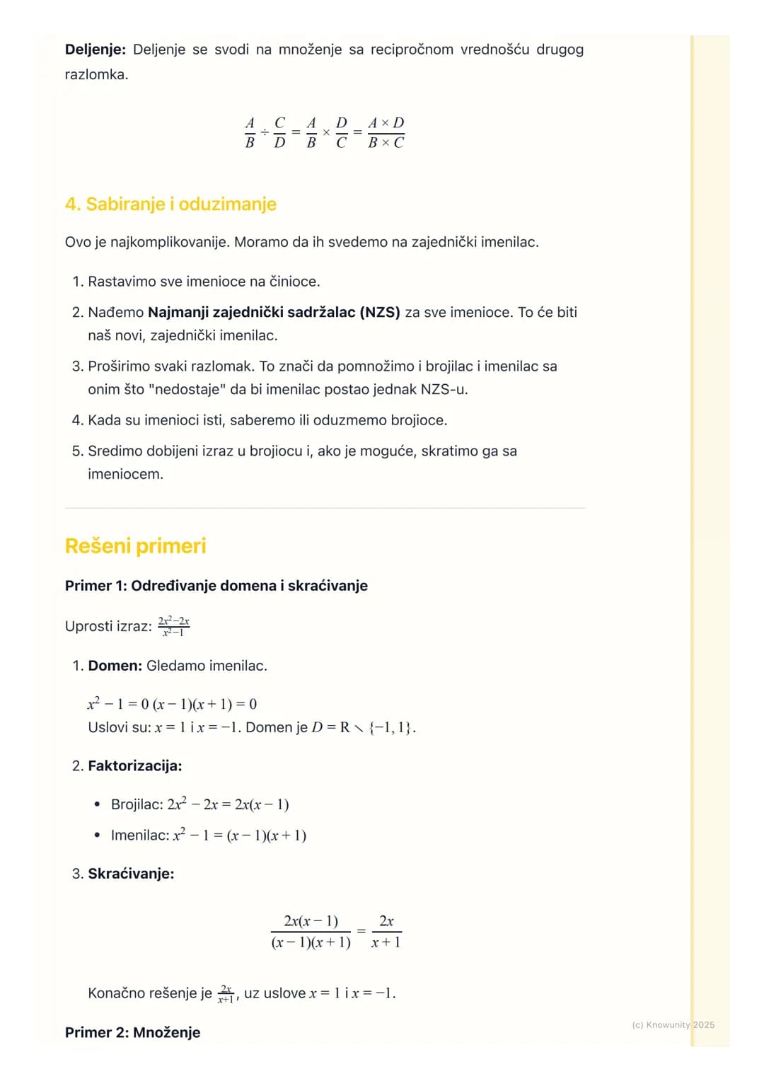 # Racionalni algebarski izrazi
Šta su racionalni algebarski izrazi?
Racionalni algebarski izrazi su u suštini razlomci, ali umesto brojeva
