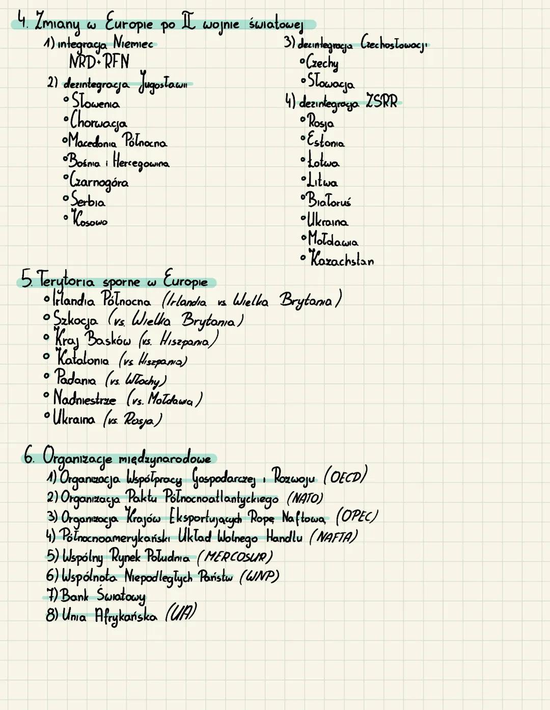 1. Państwo i
jego cechy
• Państwo podstawowa jednostka podziału politycznego
Aby państwo było uznane musi posiadać :
• terytorium wyznaczone