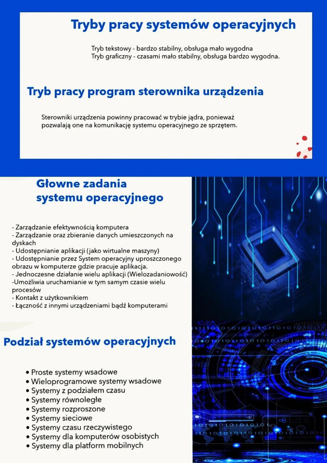 # BUDOWA SYSTEMU
OPERACYJNEGO I
JEGO ZADANIA
Co to jest system
operacyjny?
System operacyjny to program, który
działa jako pośrednik międz