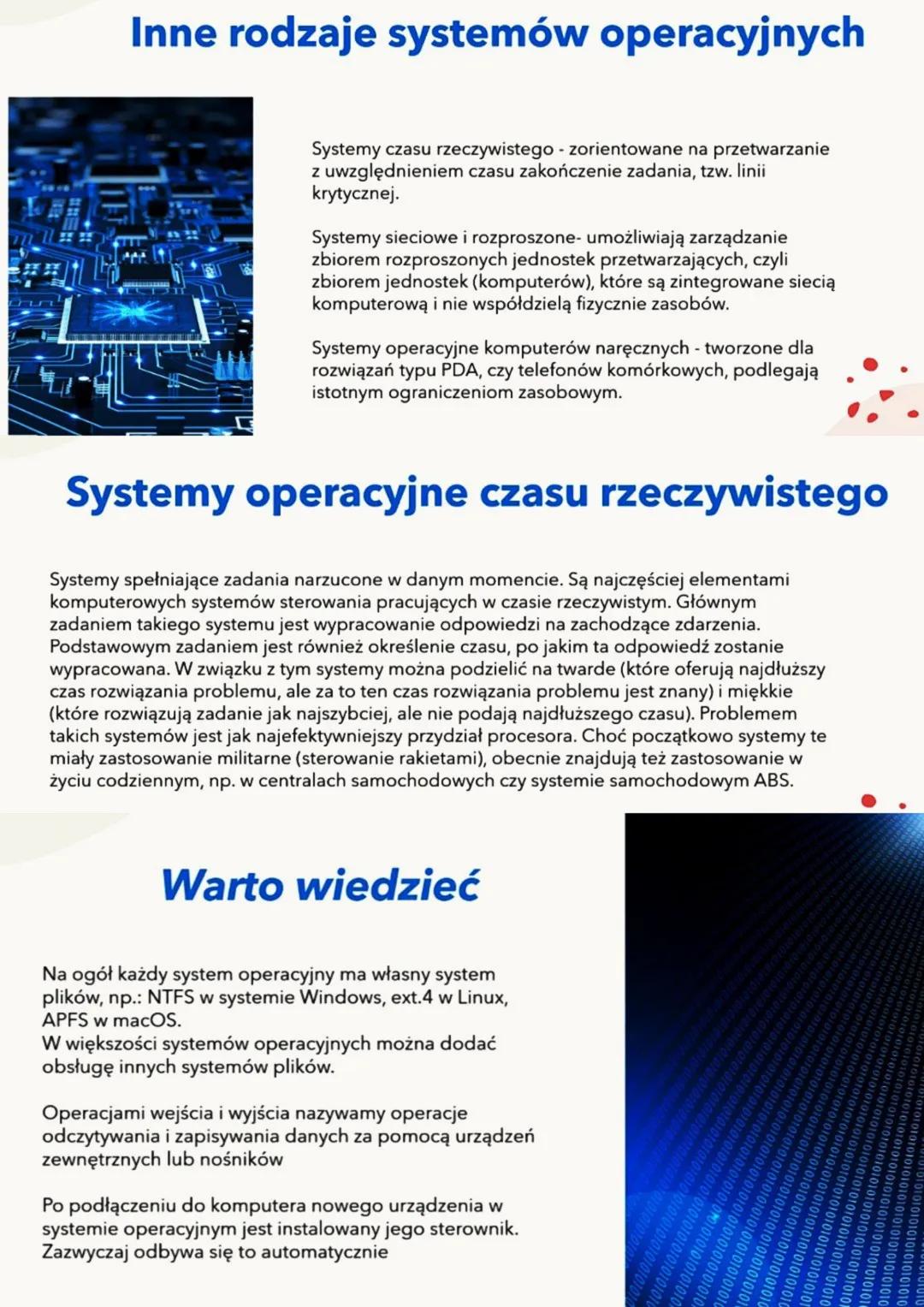 # BUDOWA SYSTEMU
OPERACYJNEGO I
JEGO ZADANIA
Co to jest system
operacyjny?
System operacyjny to program, który
działa jako pośrednik międz
