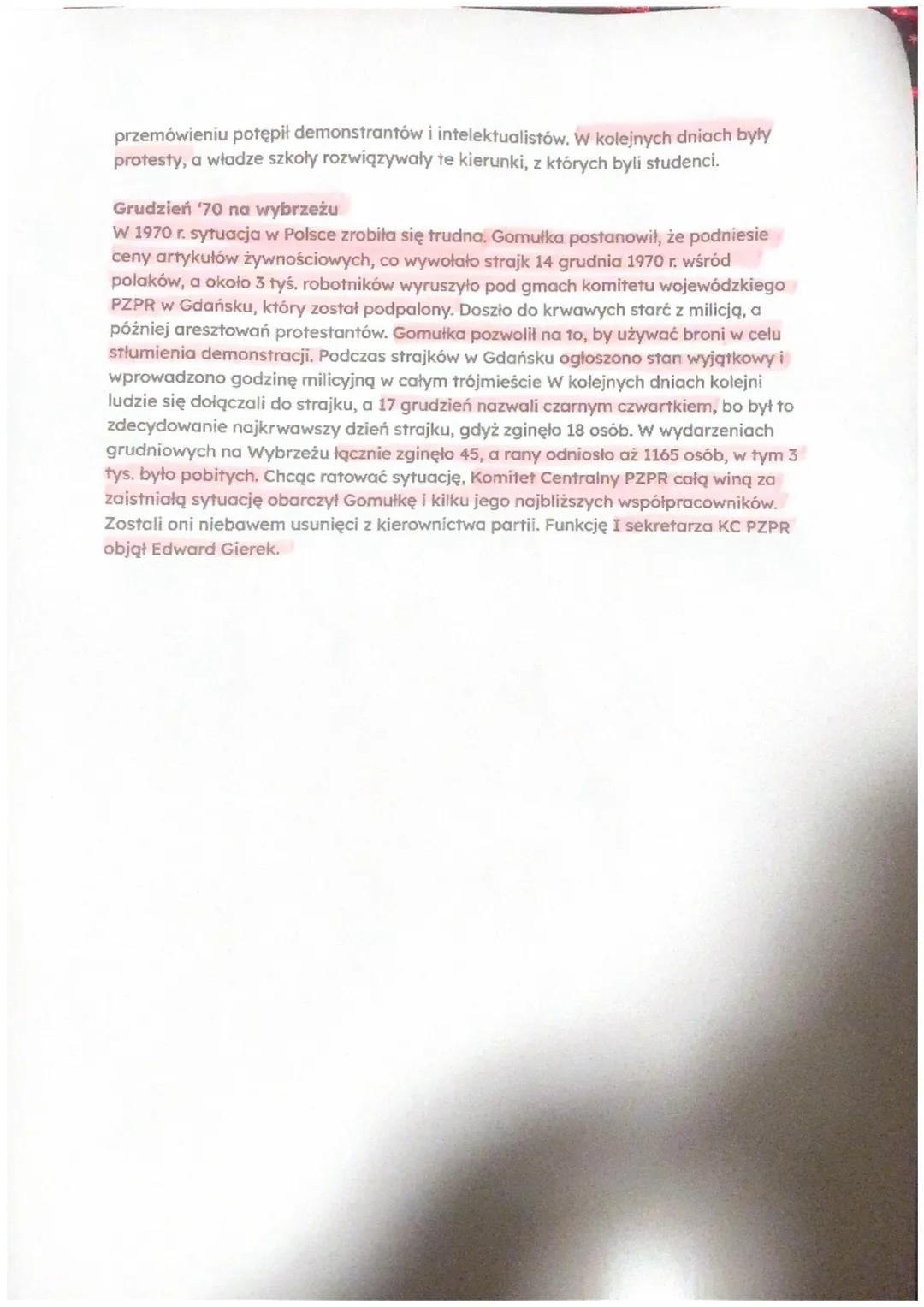 # RZĄDY GOMUŁKI
Rządy Gomułki
Mala stabilizacja - nazwa okresu rządów Władysława Gomułki. Były to czasy, gdzie
społeczeństwo polskie zaczęł