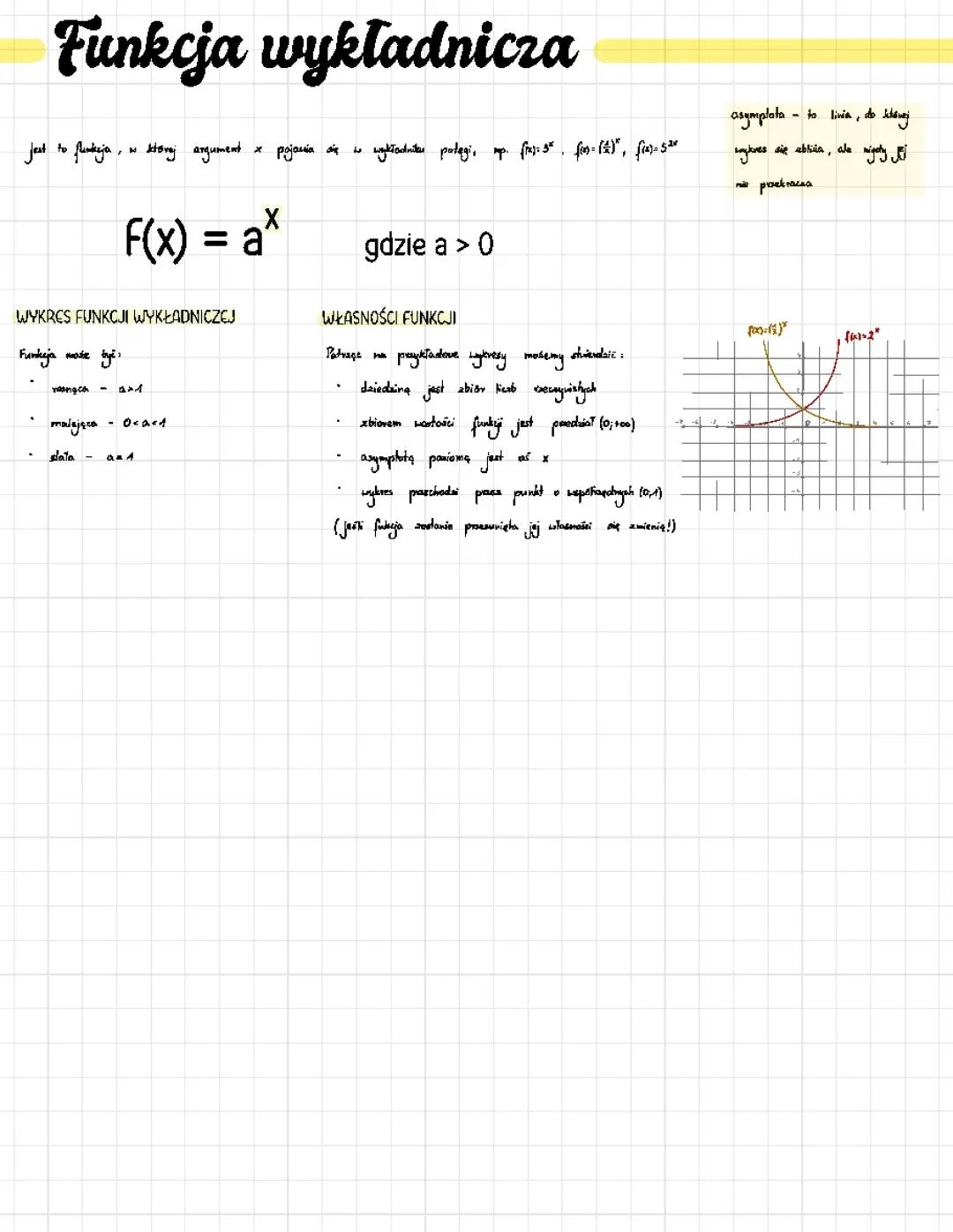 Funkcja wykładnicza