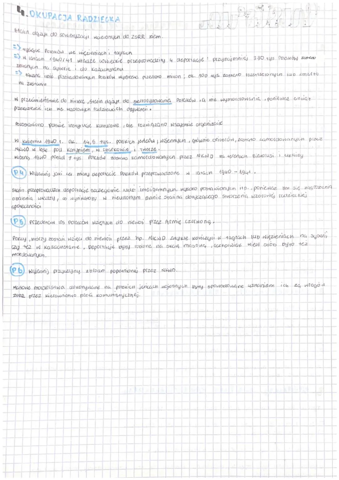 historia Polska pod okupacją
(8-11)
1. Chupata miniat
ZIEMIE NGIELONE DO RZESZY :
=> pizeznaczone do bozwzględnej gamanizacji
=> Polacy byli