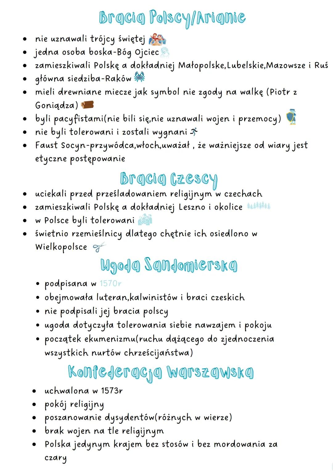 reformaçja i
kontrreformaçja
w polsce # Luteranizm w Polsce
* pierwsi luteranie w Gdańsku w 1518r
* na początku zwolennicy głównie w Pr