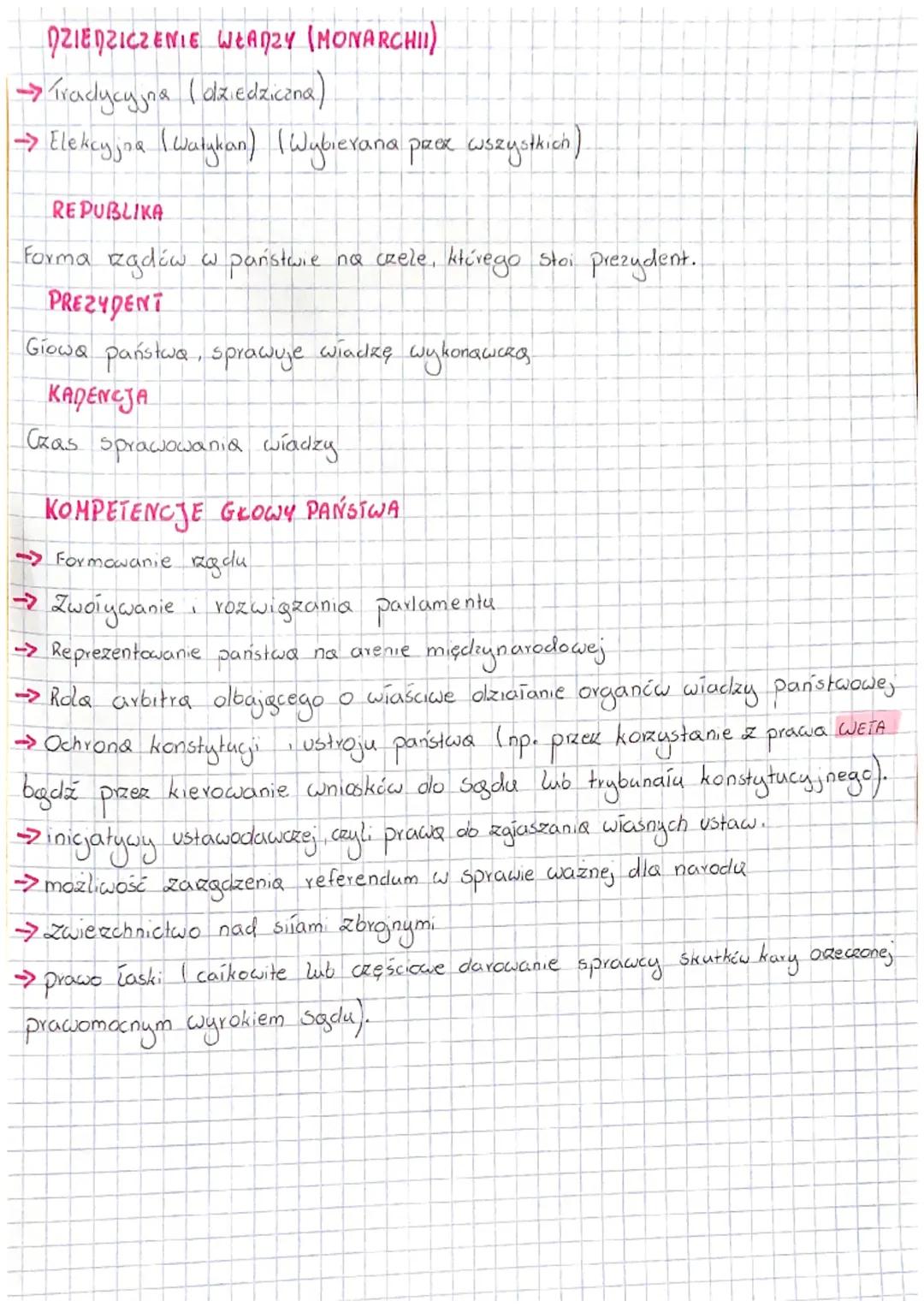 FORMA RZADU
Zbiór Zasad określających relacje łączące naczelne organy wiadzy państwowej
oraz ich organizacje, np. Stosunki między prezydente