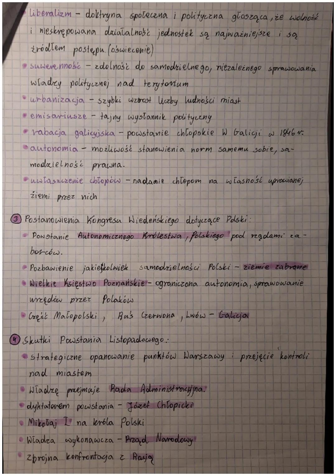 مسر احمد محمد معلول
xix
O
1 Postanowienia kongresu wiedeńskiego
• Kierowanie się zasadamu:
p
y
z
W sprawach Europy:
↳ reustauracji - przywró