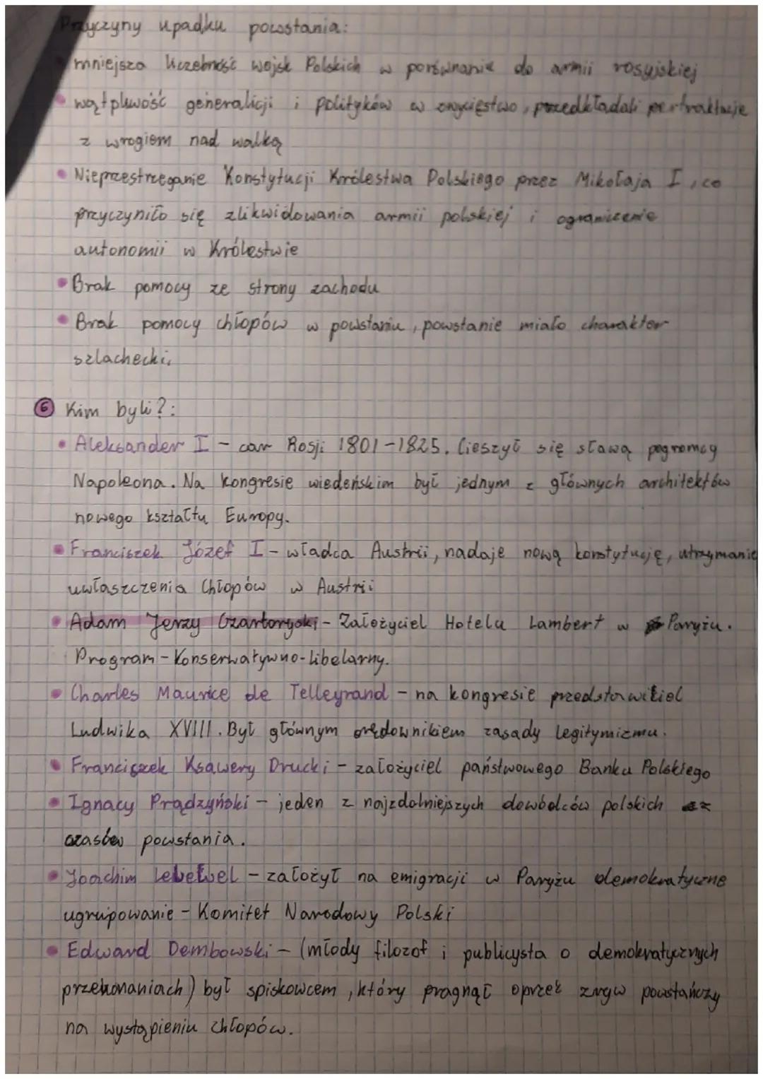 مسر احمد محمد معلول
xix
O
1 Postanowienia kongresu wiedeńskiego
• Kierowanie się zasadamu:
p
y
z
W sprawach Europy:
↳ reustauracji - przywró