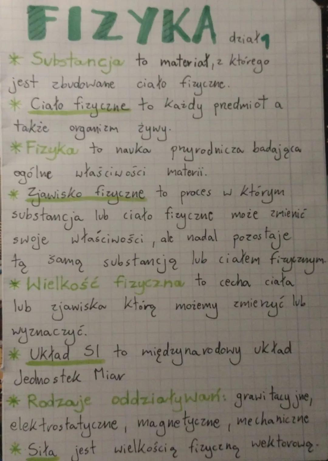 FIZYKA
2
dział
* Substancja to materiał, z którego
jest zbudowane ciało fizyczne.
* Ciało fizyczne to każdy przedmiot
także organizm żywy.
a