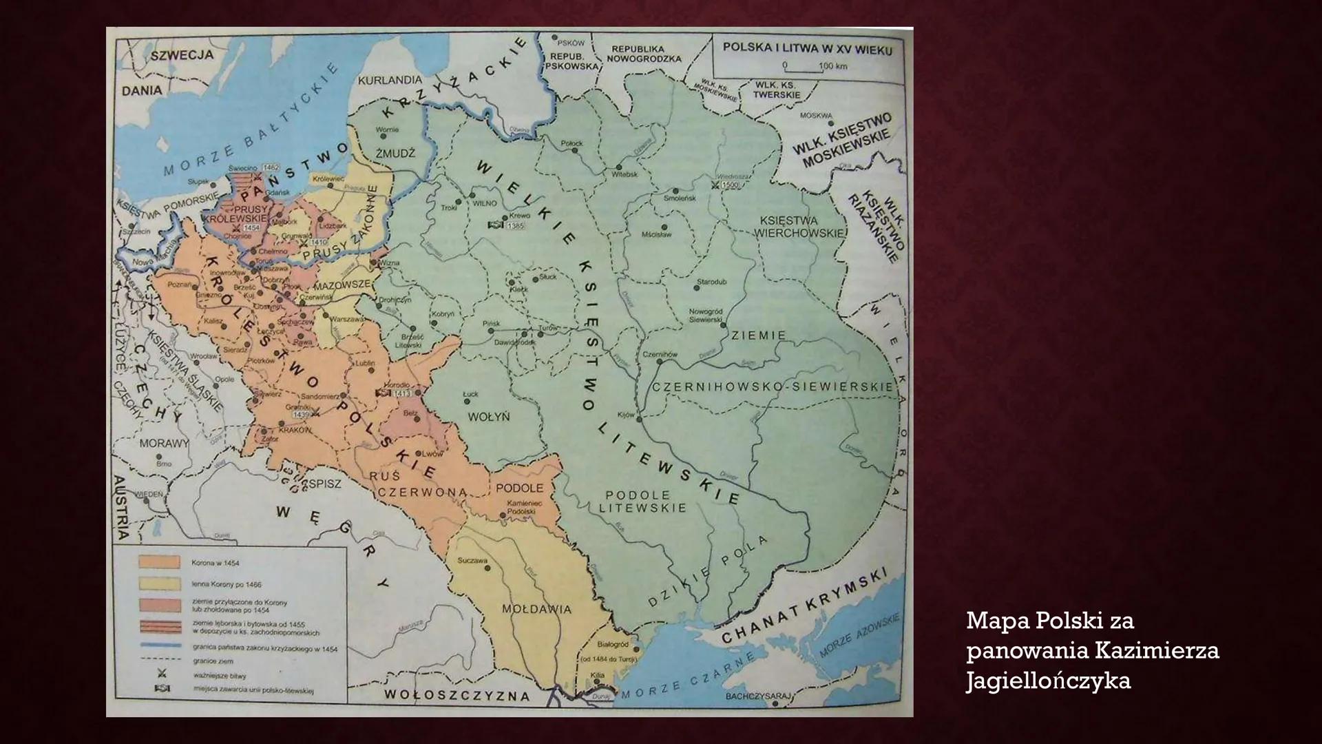 KAZIMIERZ IV
JAGIELLOŃCZYK
IS ●
●
WCZESNE LATA
Kazimierz urodził się pod koniec
listopada 1427r. Był najmłodszym
synem Władysława Jagiełły i