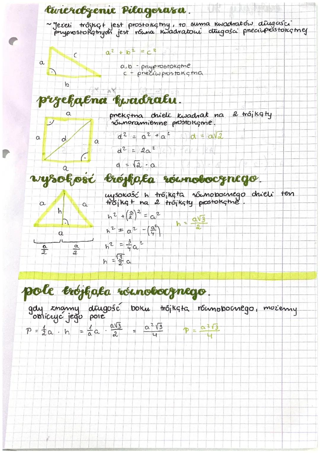 a
tuvierogenie Pilagorasa.
~Jeżeli trójkąt jest prostokąthy, to suma kwadratów diugości
phyprostoRathych jest równa kwadratowi długości prec