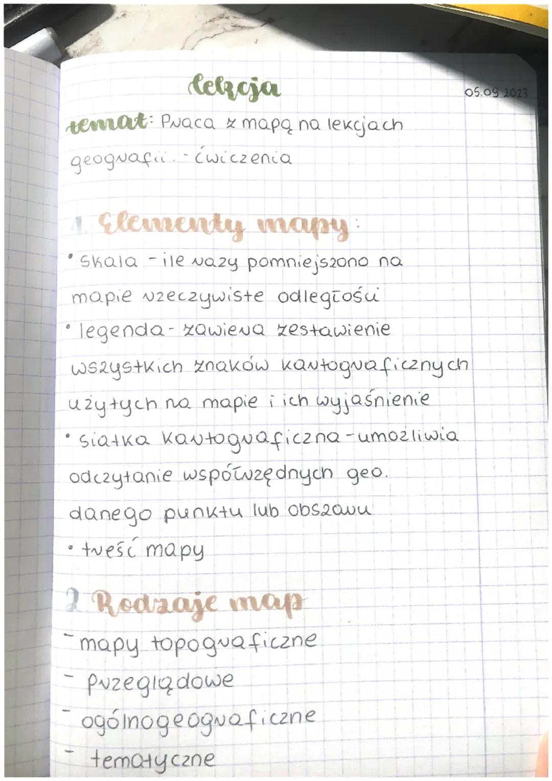 Mapa,skala,południki i równoleżniki