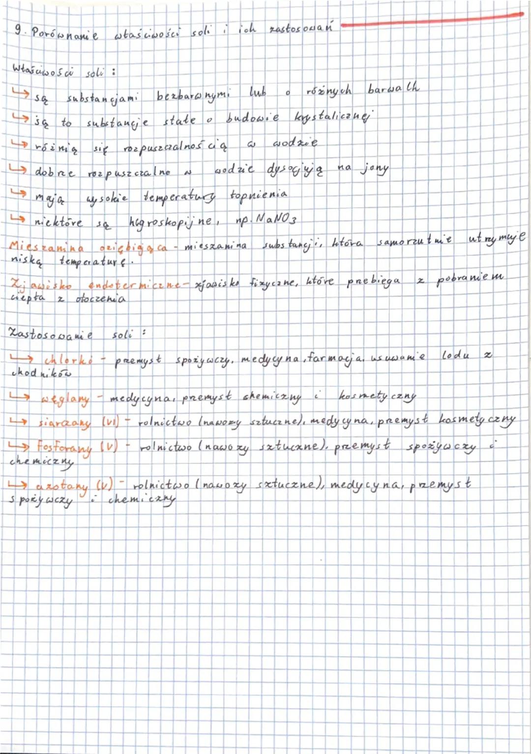 # Sole
1. Wzory i nazwy soli
Sole są związkami chemicznymi pockod zą cymi od wodorotlenków i
kwasow
Sole sa xbudowane z kationów metali i